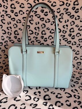 NWOT Kate Spade Newbury Lane Teal Saffiano Satchel - Island Waters Pristine!